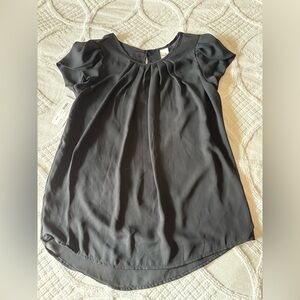NWT Black Puffed Sleeve Blouse